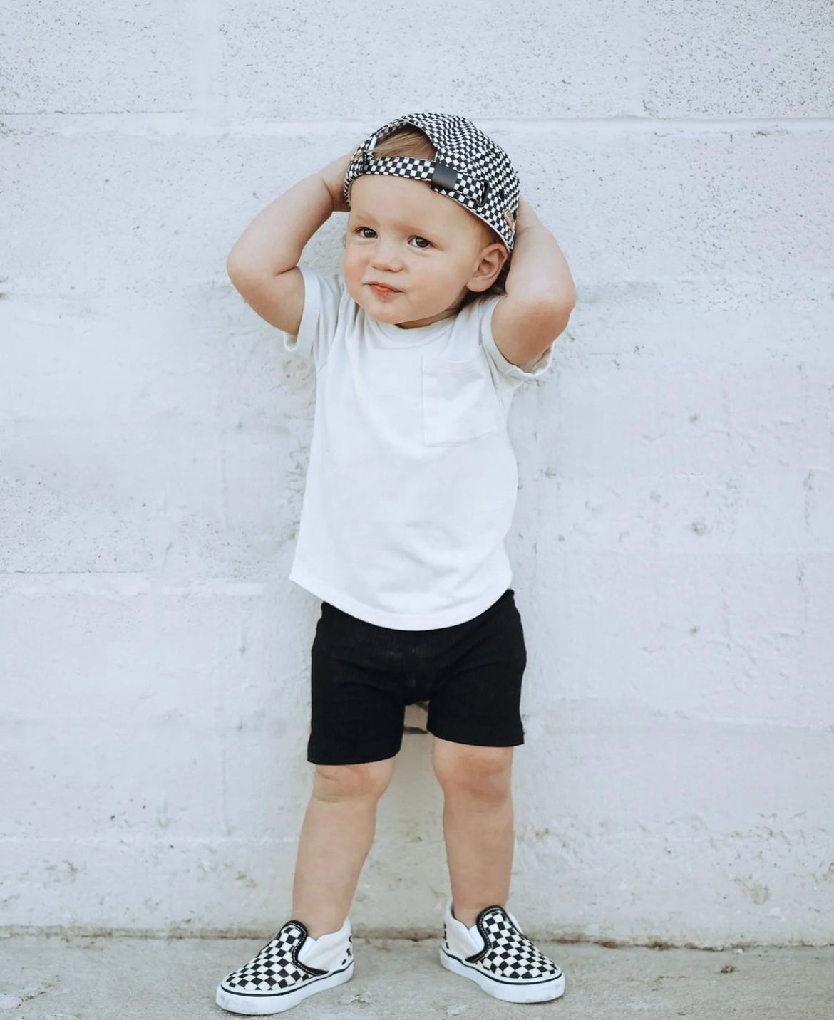 Baby Bamboo Pocket Tee - Off White - Little Bipsy