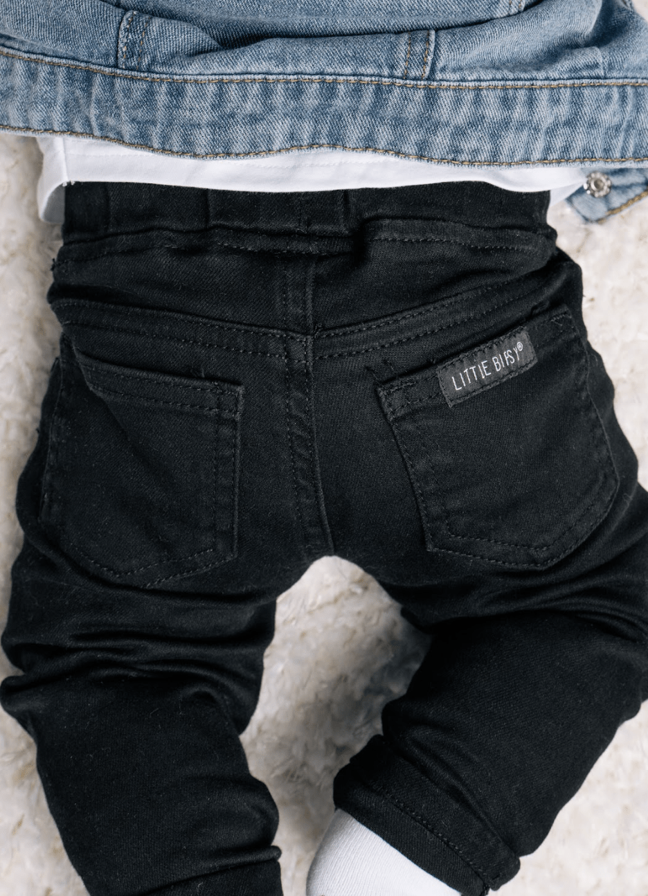 Baby Black Denim - Little Bipsy