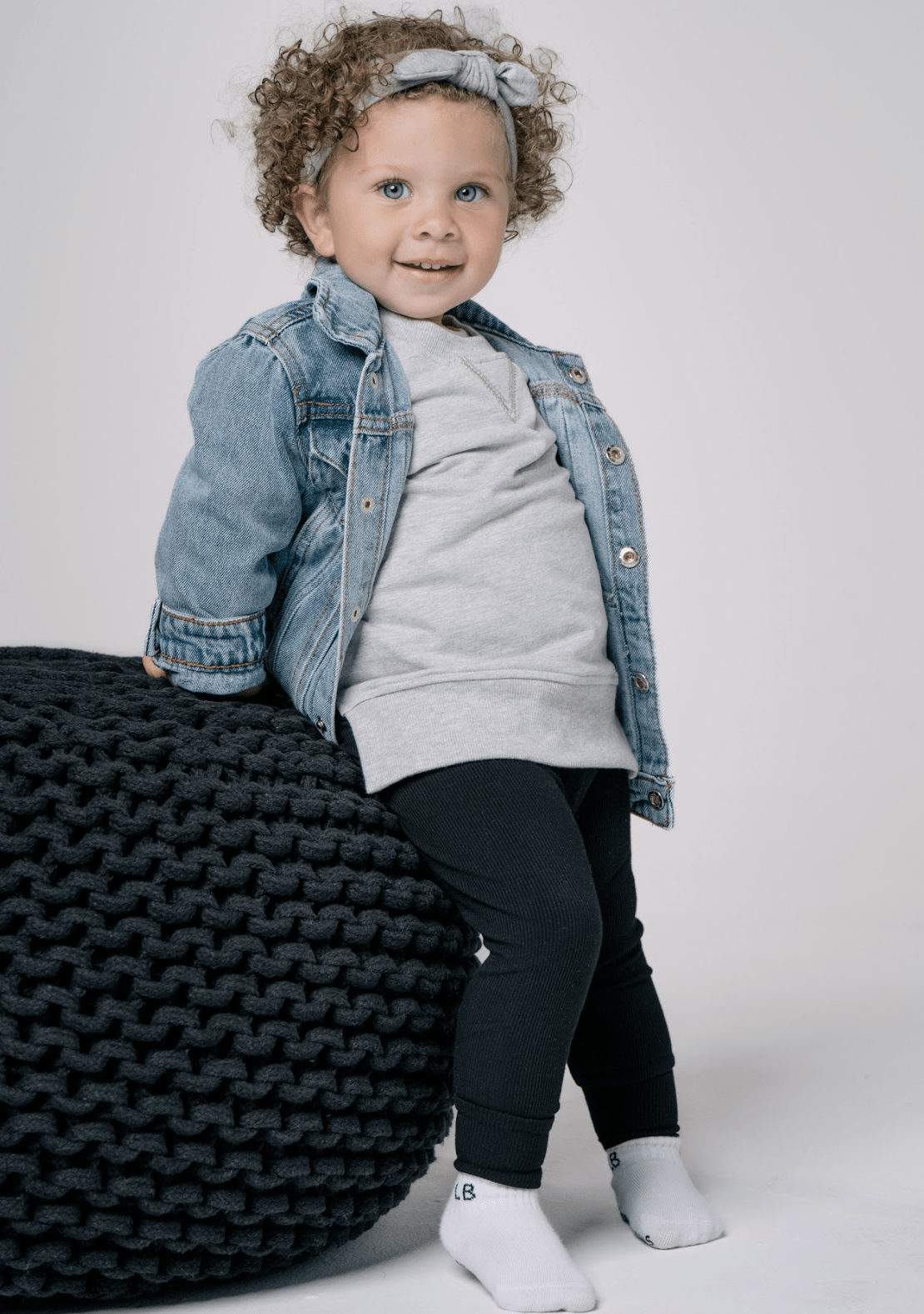 Baby Ribbed Legging - Black - Little Bipsy