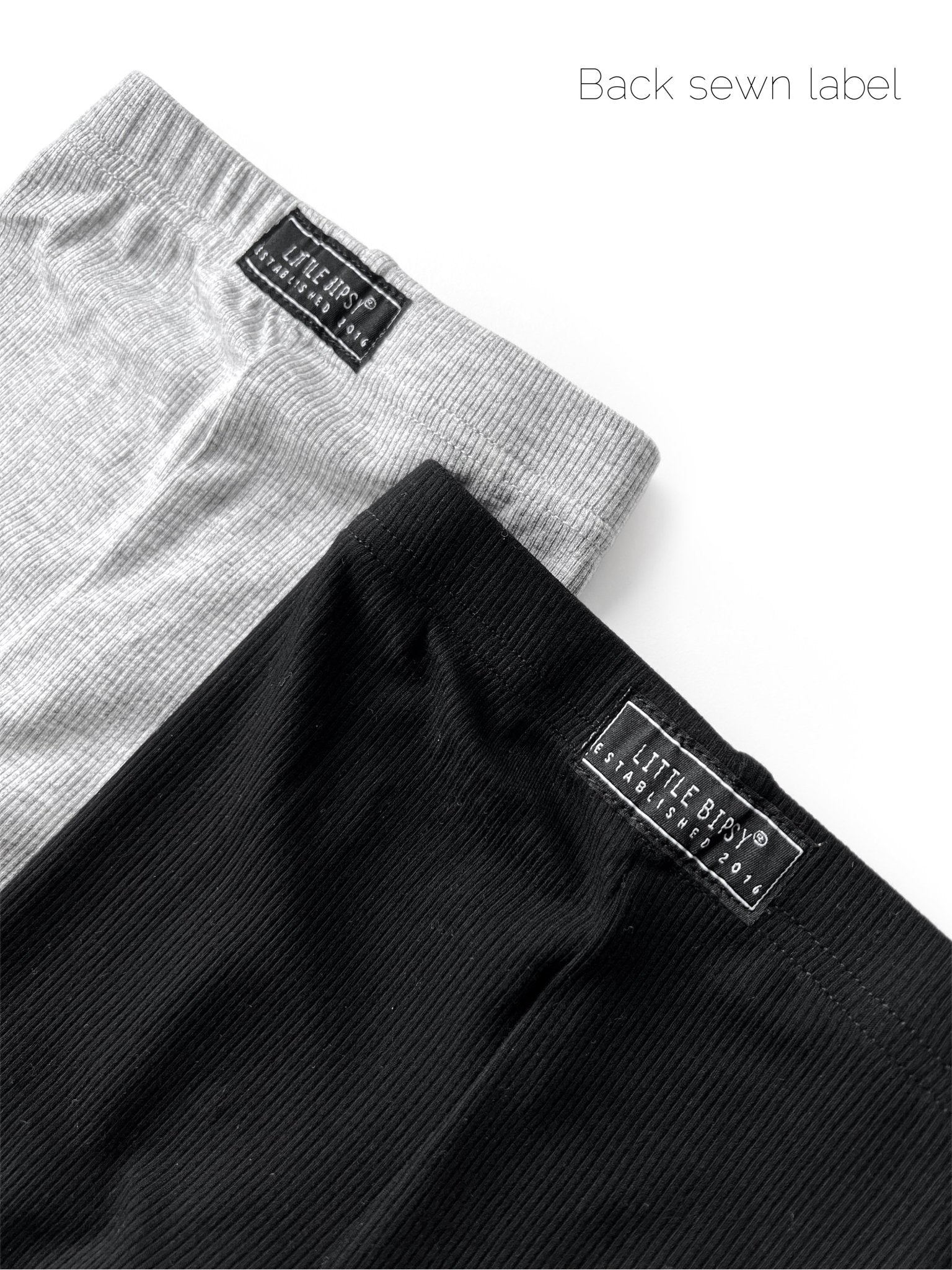 Baby Ribbed Legging - Grey - Little Bipsy