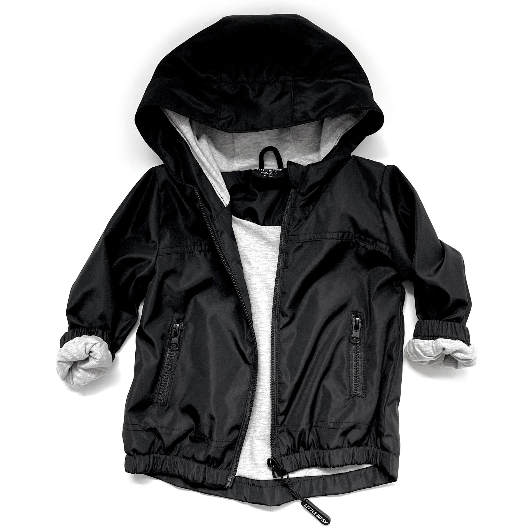 Baby Windbreaker - Black - Little Bipsy