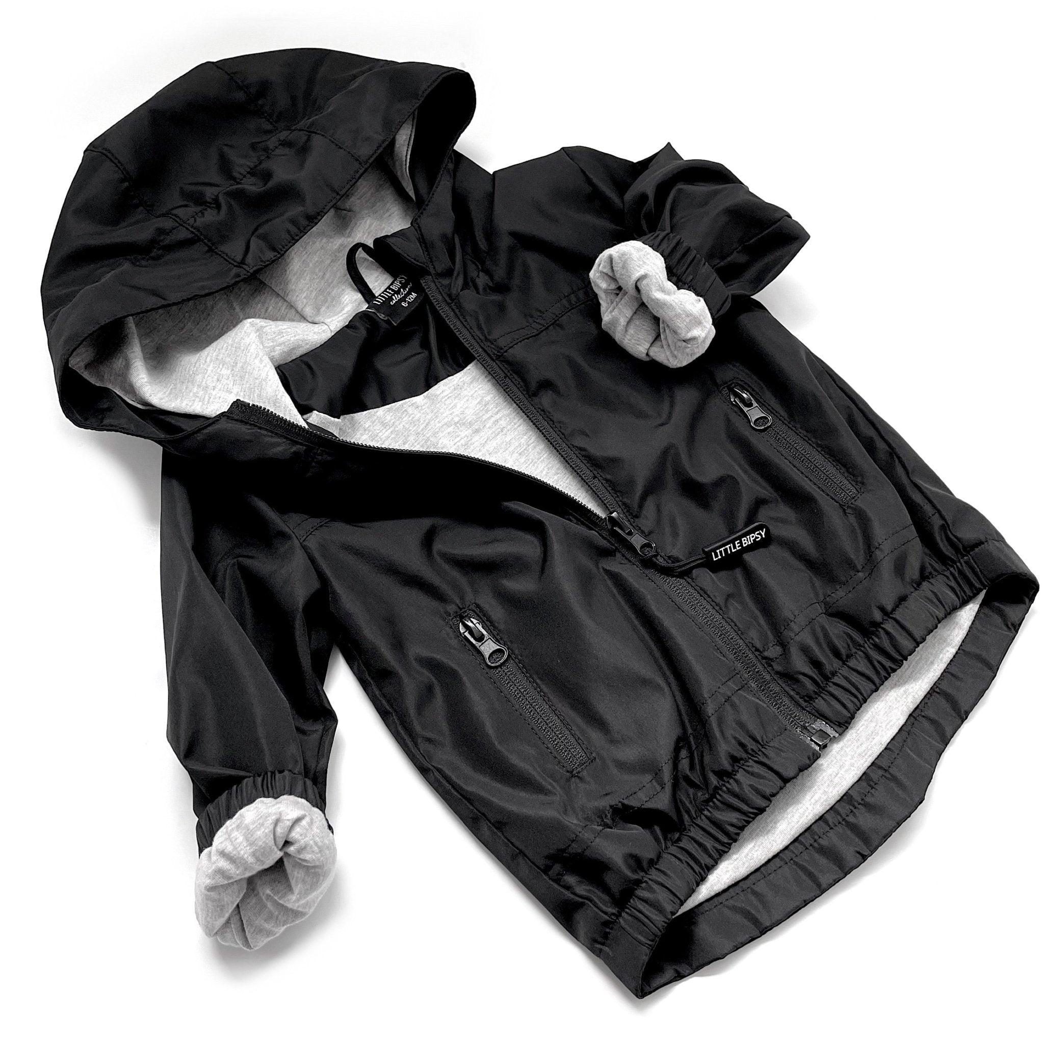 Baby Windbreaker - Black - Little Bipsy