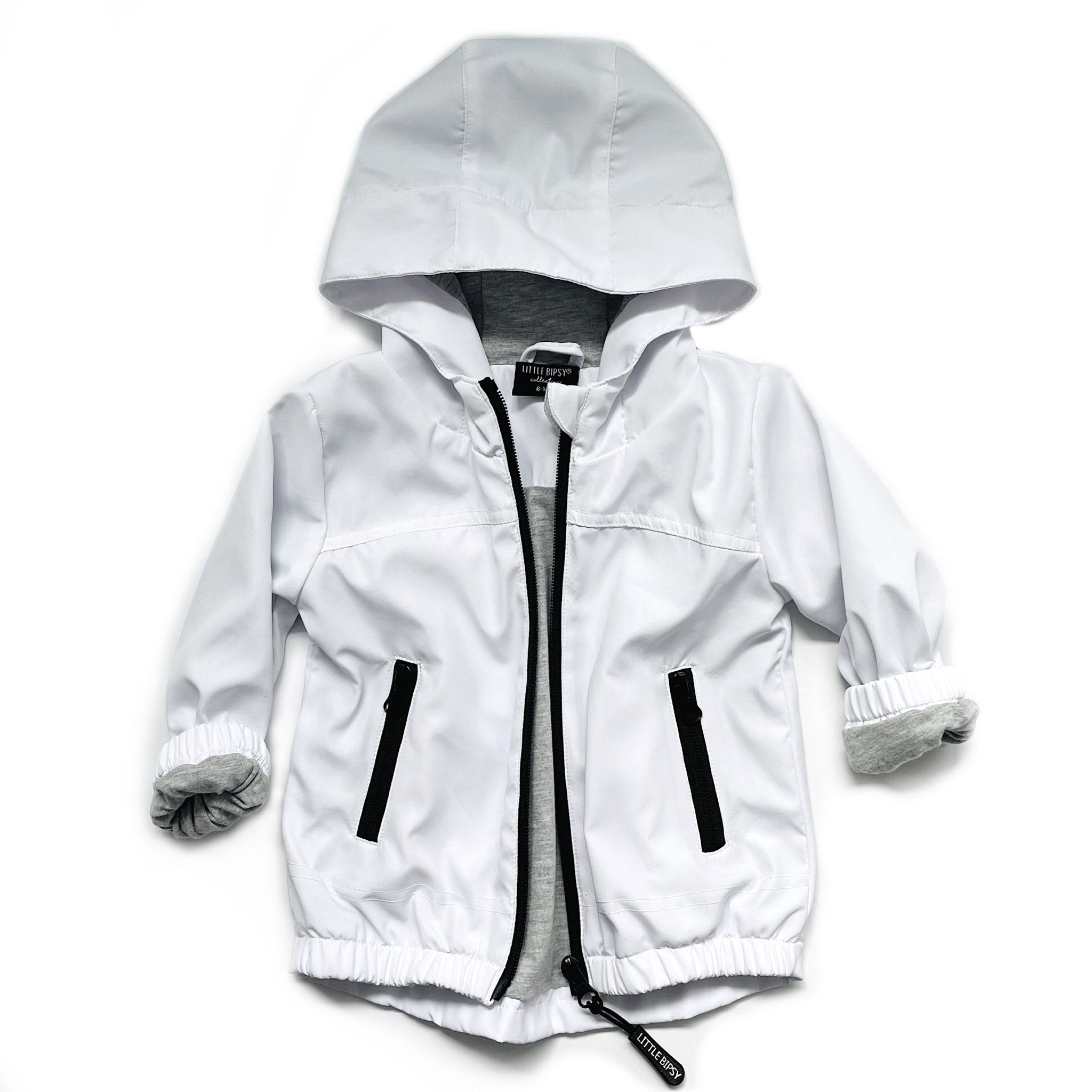 Baby Windbreaker - White - Little Bipsy