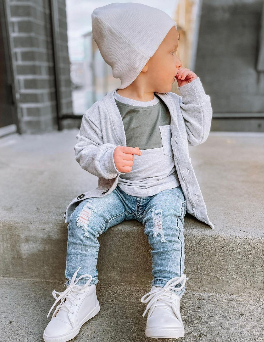 Baby Boy Distressed Jeans Toddler Jeans Unisex Jeans Distressed