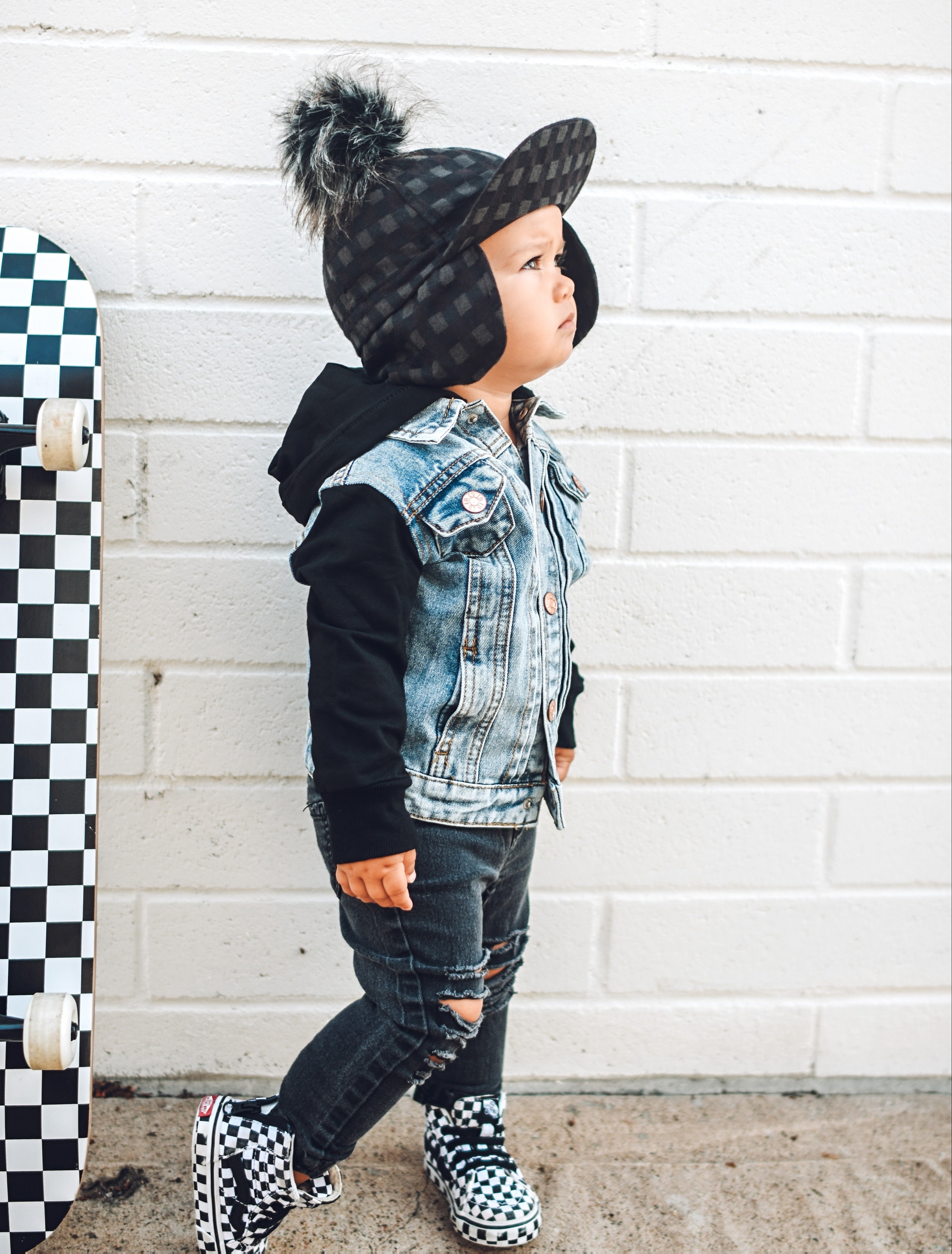 Little Bipsy Hooded Denim Jacket