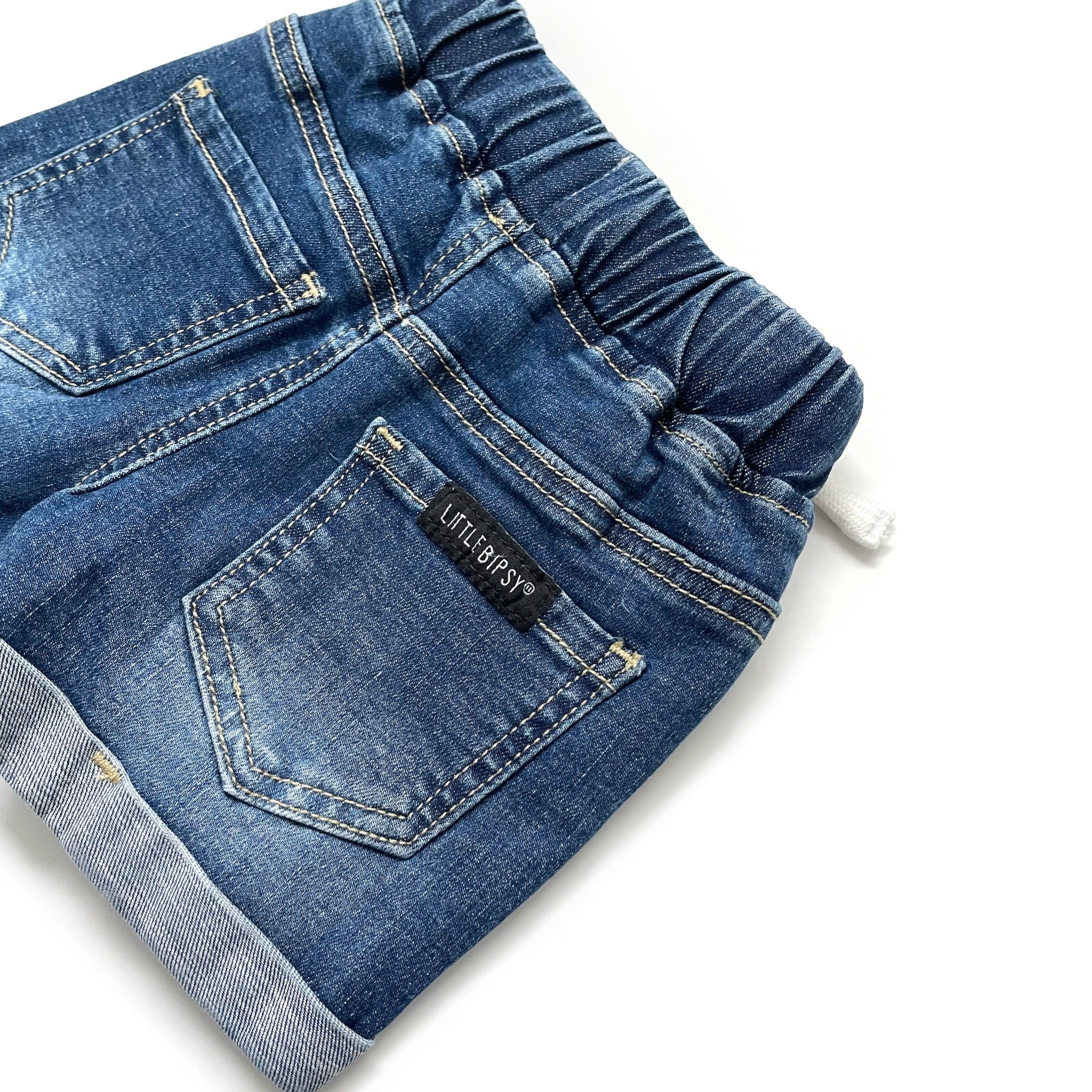 kids denim shorts