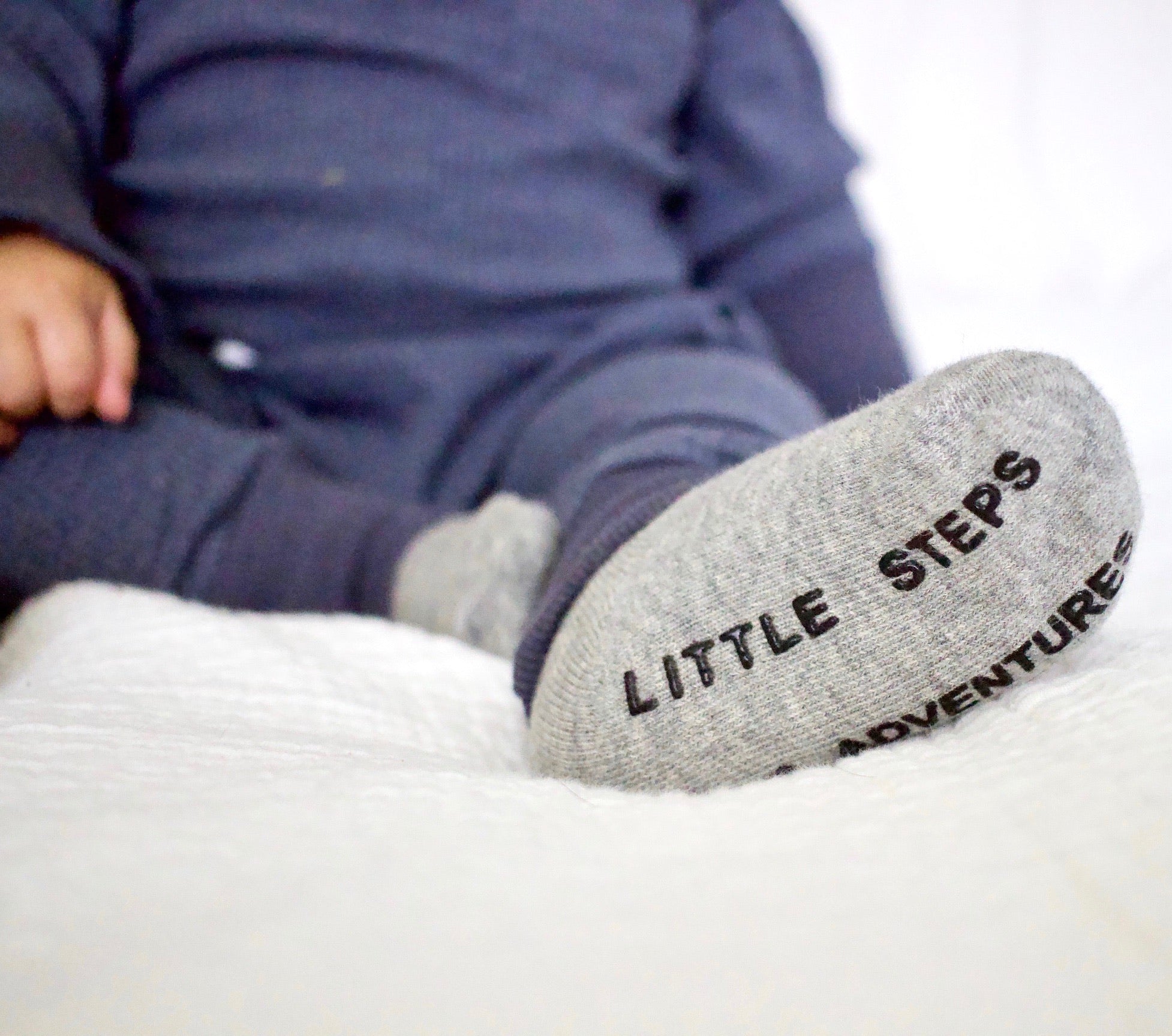 Sock 3 - Pack - Grey - Little Bipsy