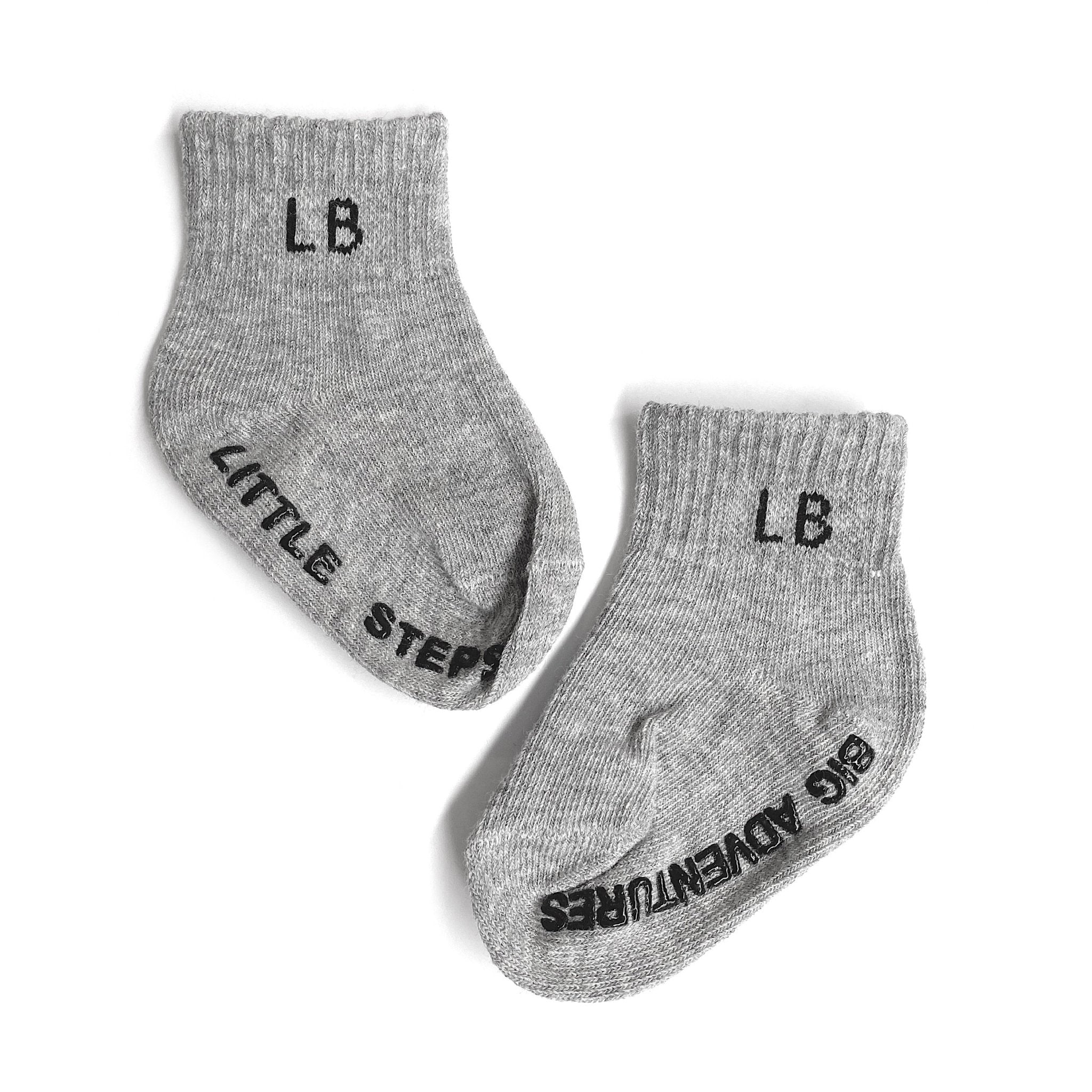 Sock 3 - Pack - Grey - Little Bipsy
